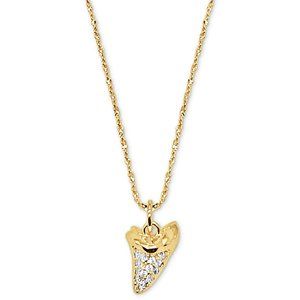 Gold Plated Mini Fang Pendant Necklace